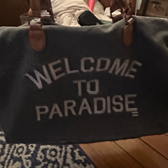 Billabong “Welcome to Paradise” Weekender Bag – Canvas + Faux Leather - Picture 3 of 9